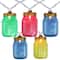 10ct. Multicolor Mini Mason Jar Patio String Lights
